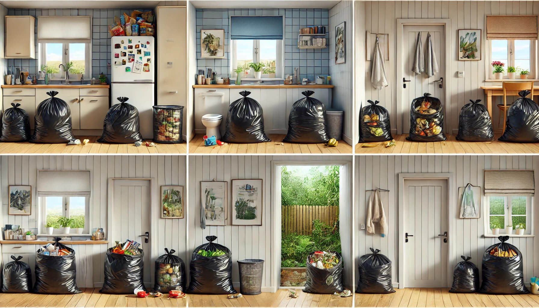 Garbage bags for home waste management